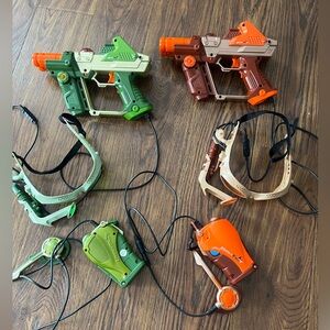 Kids Electronic Laser lazer Tag Guns Set tiger electronics 2004 hasbro toy 2